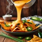 Close-up of creamy cheddar cheese